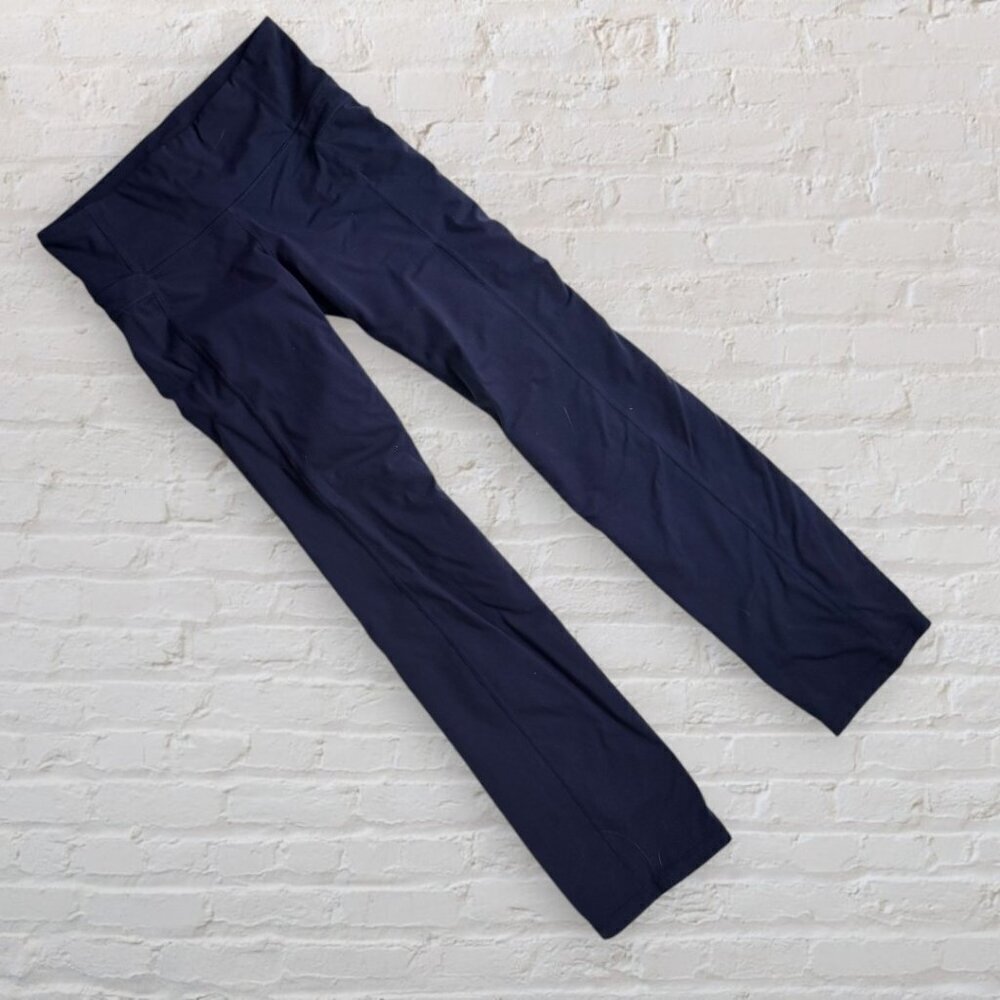 ATHLETA Straight Up Navy Blue Stretch Yoga Workout Pants S